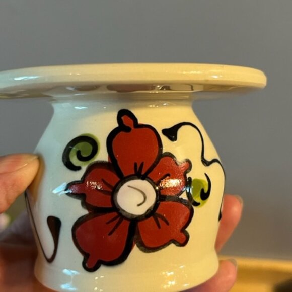 Vintage Marie France signed egg cooker Quebec Pottery art Egg cooker - Picture 6 of 7